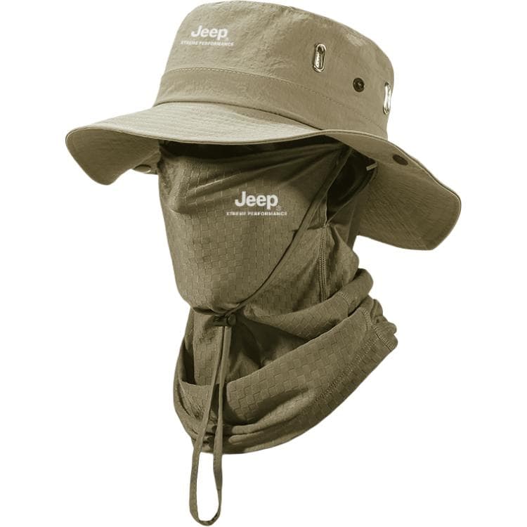Khaki TwoPiece Set (Hat+Face Masks)
