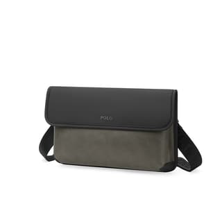 POLO Synthetic Crossbody Bag Shoulder Bag Medium Gray Green