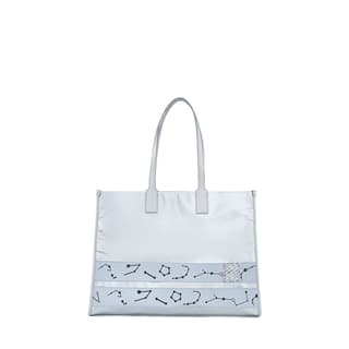 XTEP Fabric Chinese Trend Bag, Tote Bag, Shopping Bag, Handbag Regular Light Blue