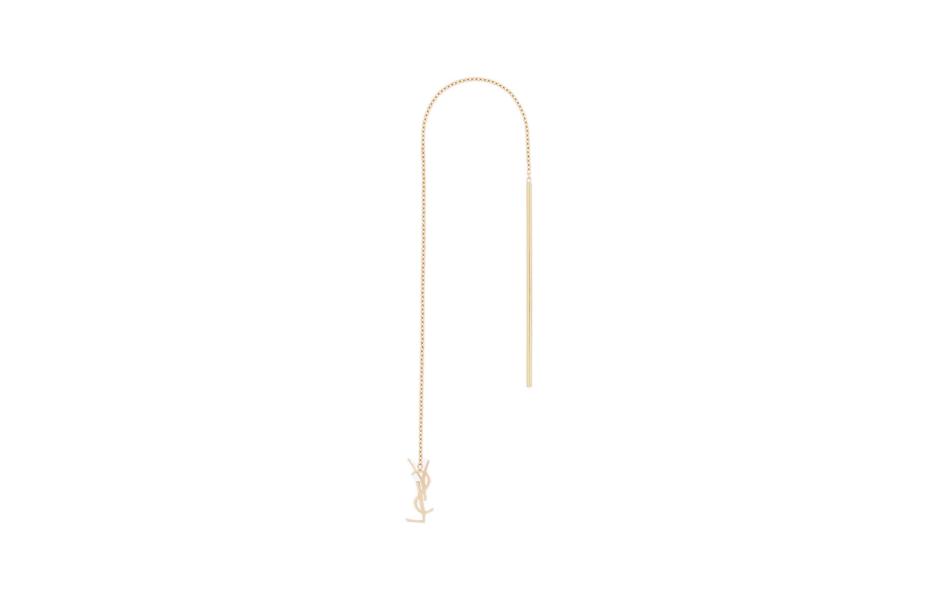SAINT LAURENT 18K Gold Earrings Gold