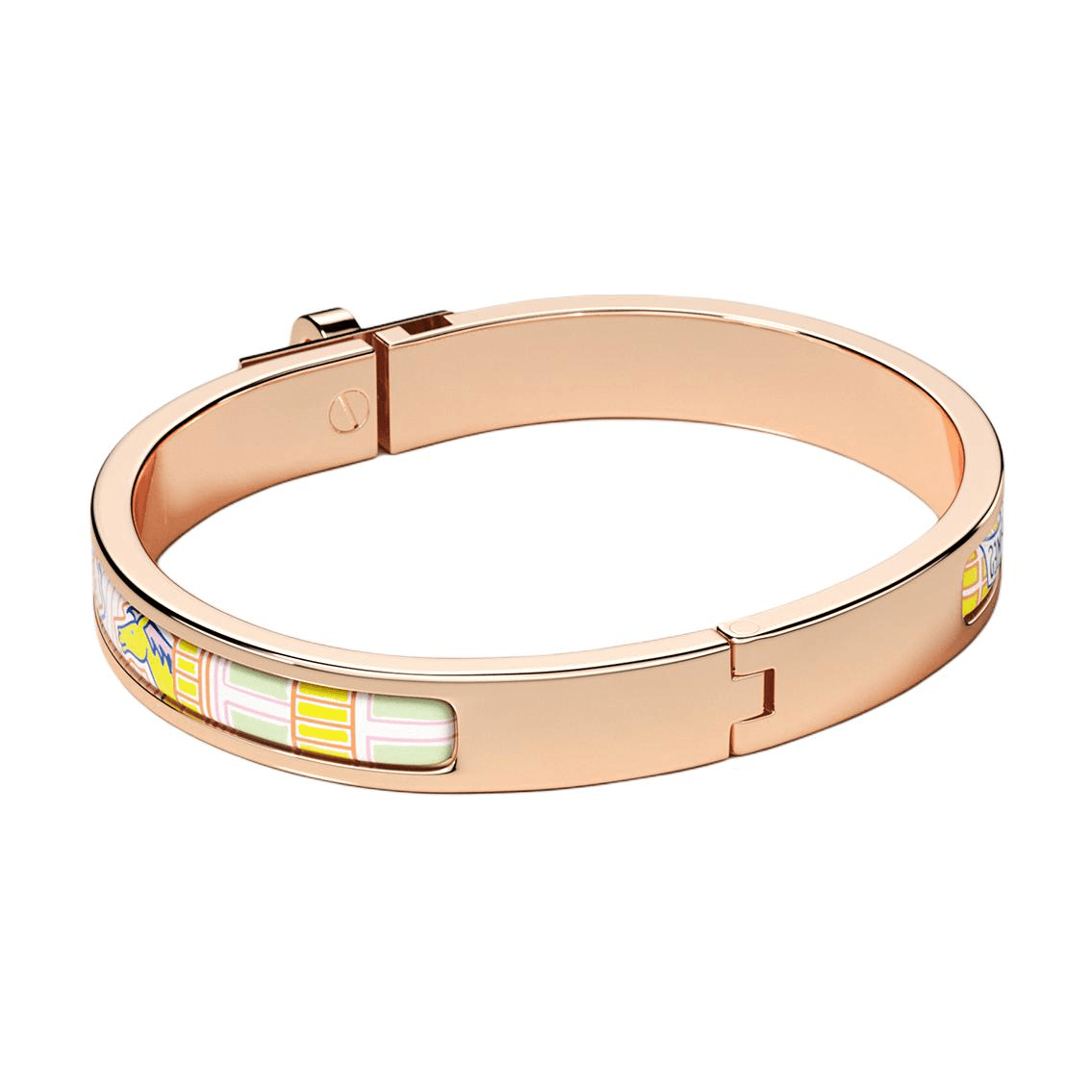 HERMES Mini Clic Kelly Faubourg City Wristbands Gold