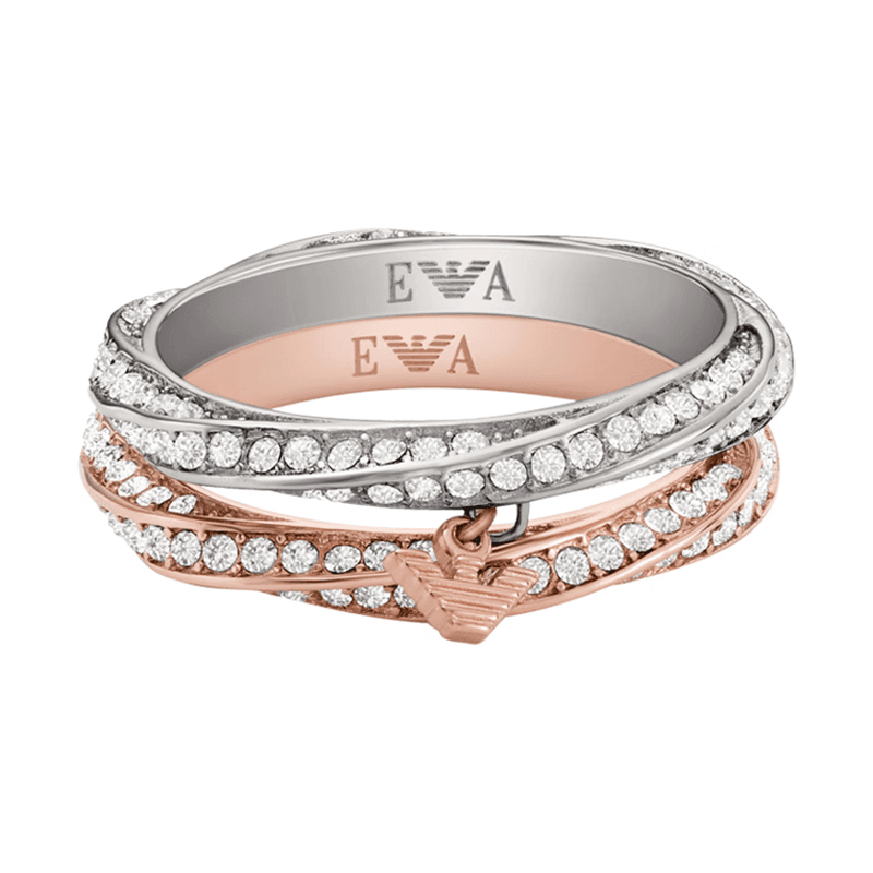 EMPORIO ARMANI Stainless Steel Rings Rose Gold