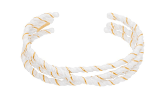 Maison Margiela Brass, Enamel Bangles White