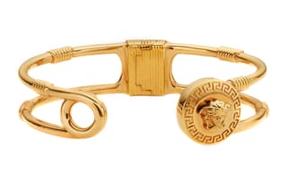 VERSACE Medusa Head Safety Pin Bracelet