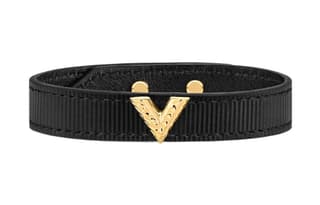LOUIS VUITTON ESSENTIAL V Wristbands Black