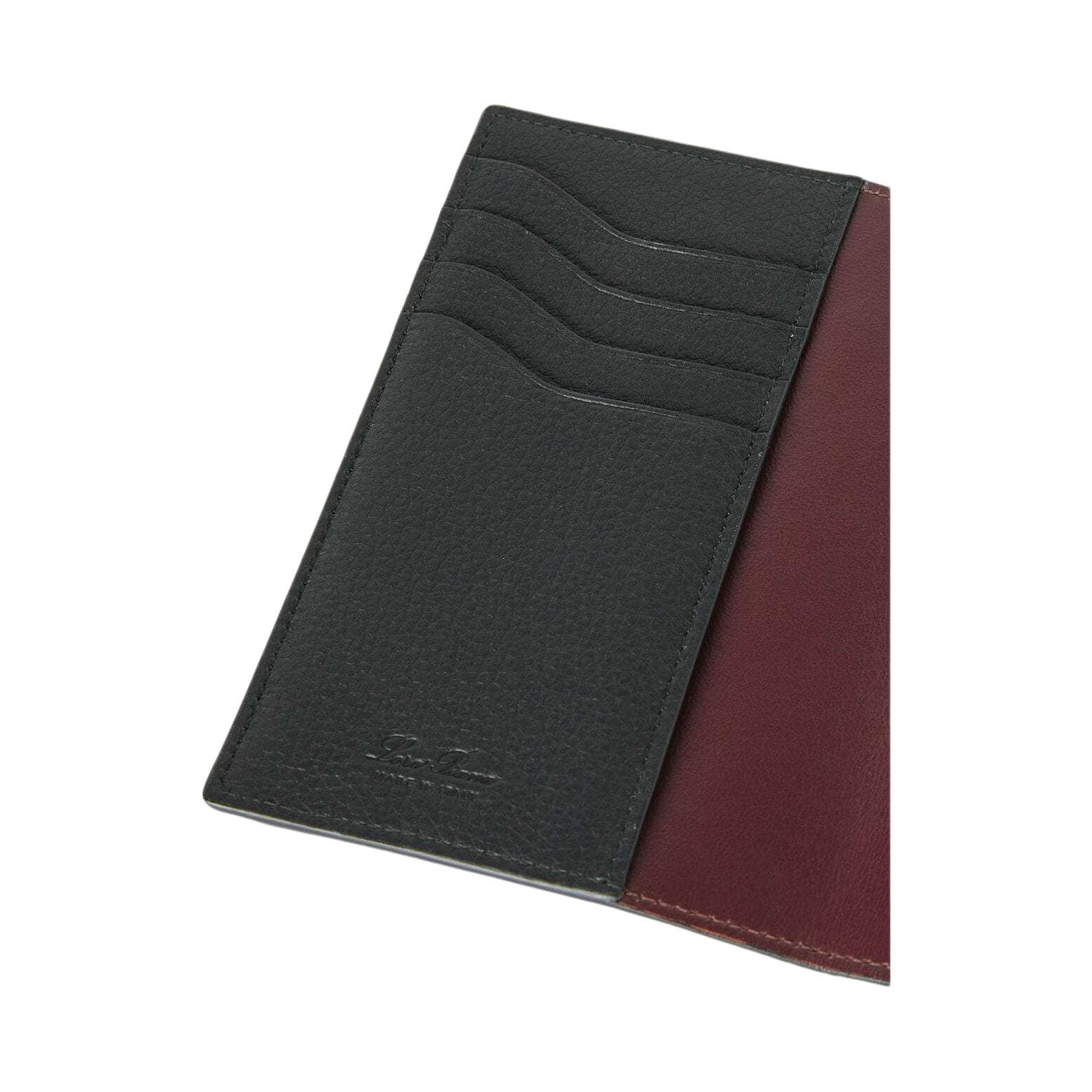 Loro Piana Cow Passport Holder Black