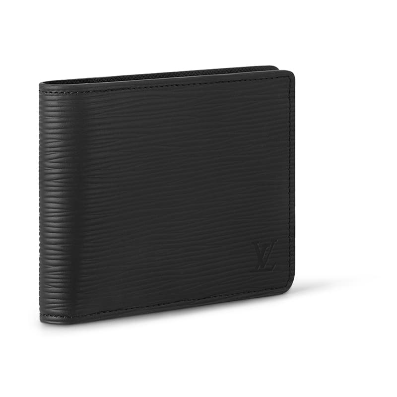 LOUIS VUITTON Multiple Wallet 3 Card Slot Epi Black