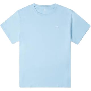 Converse T Shirts Blue Crew Neck Moderate