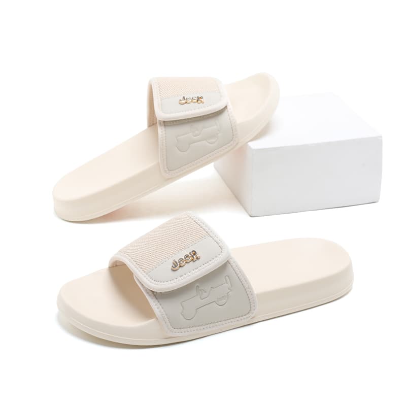 Jeep Slide Slippers Beige