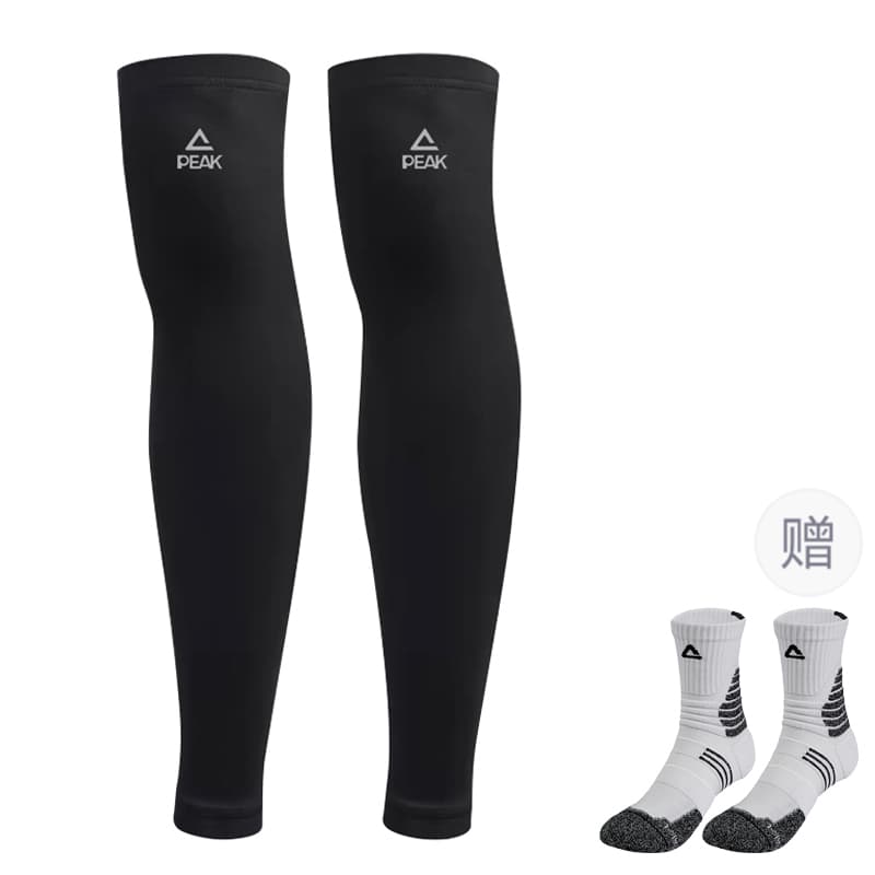 PEAK Polyamide Sun Protection Leg Covers Black Black Sun Protection Leg Protection+Professional Sports
