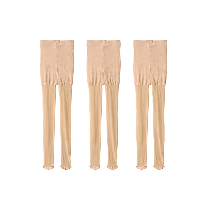 MUJI Pantyhose 3 Pack (Transparent Beige)