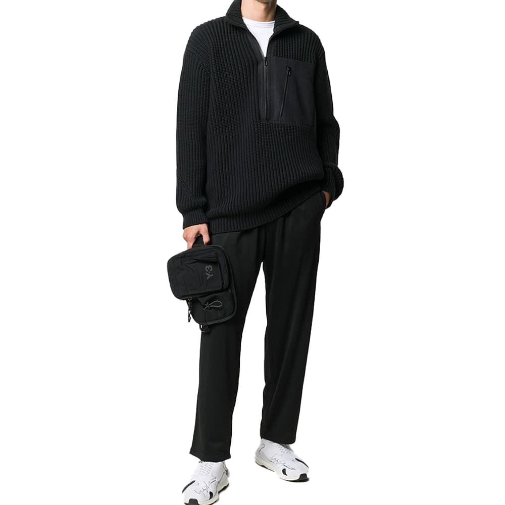 Y 3 Polyester Shoulder Bag Black