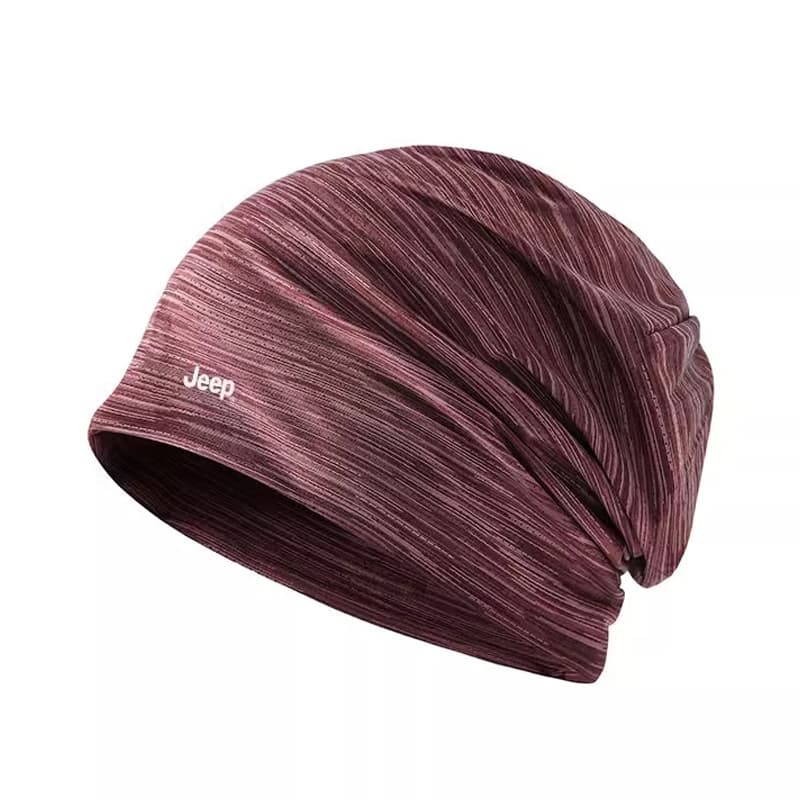 Jeep Polyester Headwrap Hat Burgundy