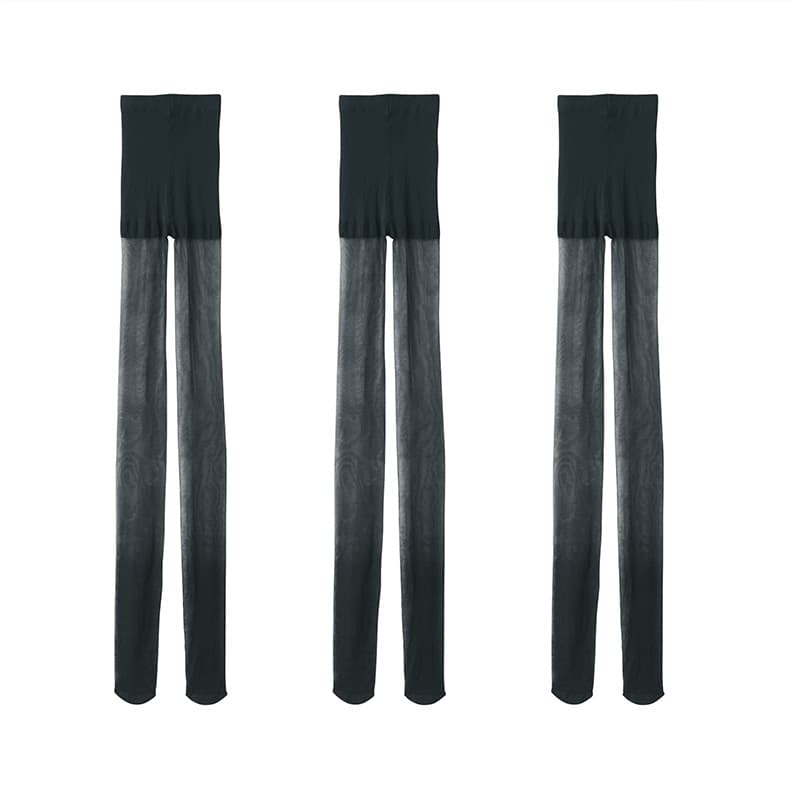 MUJI Pantyhose 3 Pack (Black)