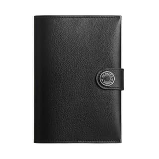 HERMES R.M.S Evercolor Calfskin Passport Holder Black