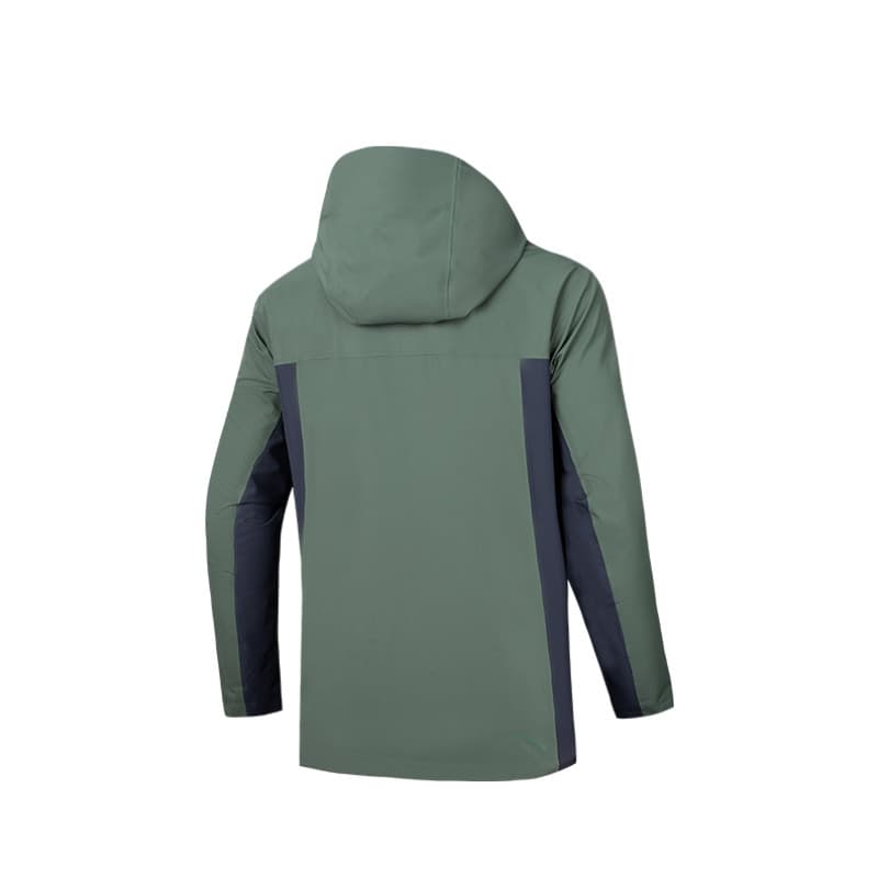 Anta Hiking Outdoor Hiking Urban Living/Travel/Commuting Windbreaker Jacket Green Gray