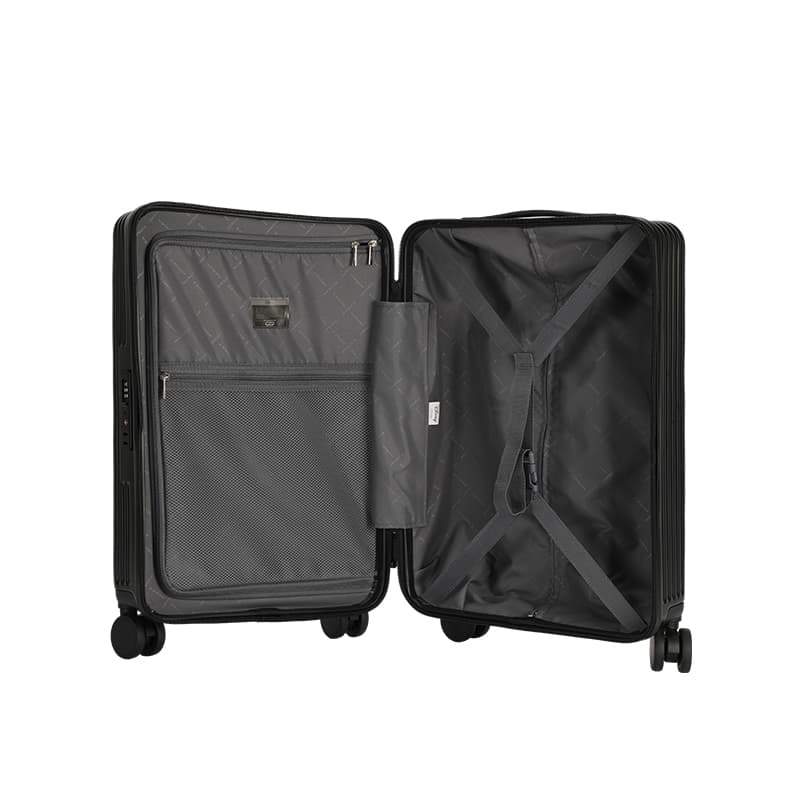 Disney Mickey Series ABS+PC Luggage Suitcase Travel Bag 20 Inch, 24 Inch Black/White