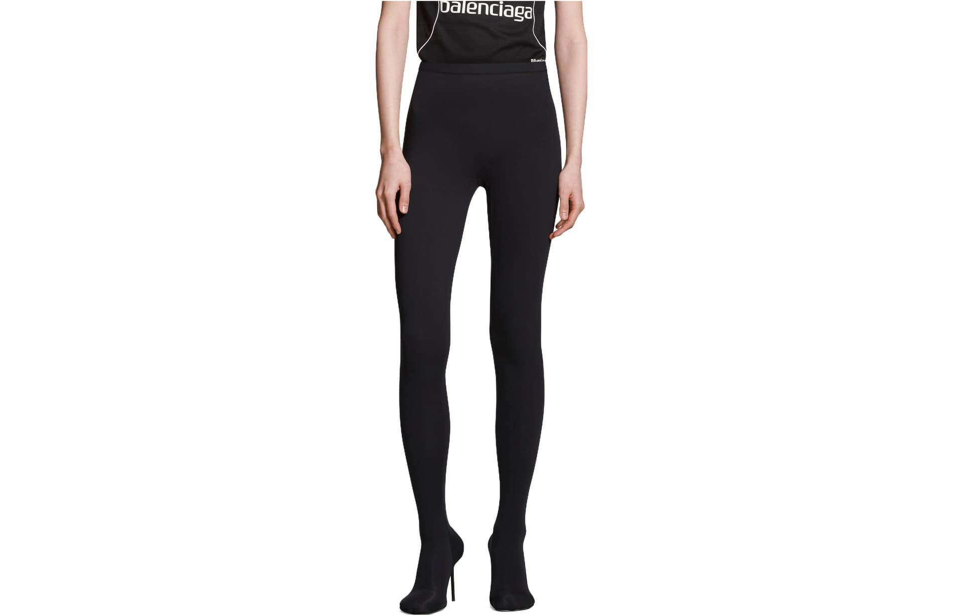 Balenciaga FW23 Pantyhose, Slim Fit Black Black