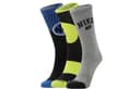 3 Pack, Black/Bright Yellow/Dark Gray