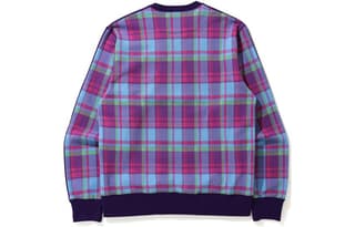A BATHING APE Check Crewneck