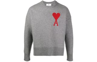AMIPARIS Sweaters Gray Crew Neck Moderate Other