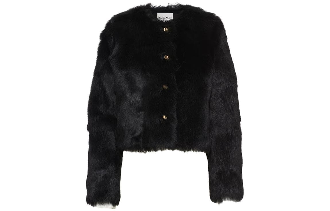 MIU MIU Furs Black Crew Neck Moderate