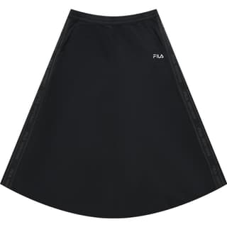 FILA Long Skirt Pitch Black
