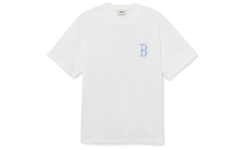 MLB Boston Red Sox TShirts White Crew Neck Moderate Straight Fit