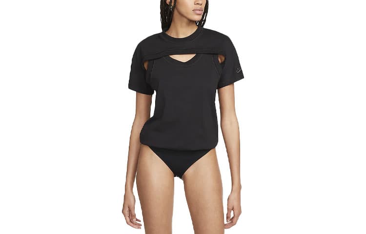 Nike SPORTSWEAR TECH PACK Bodysuits Black Crew Neck