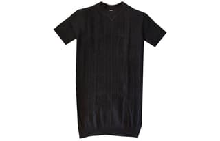 HERMES Short Sleeved Dress Black