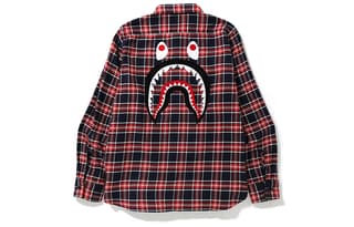 Bape Shark Flannel Check Shirt FW19