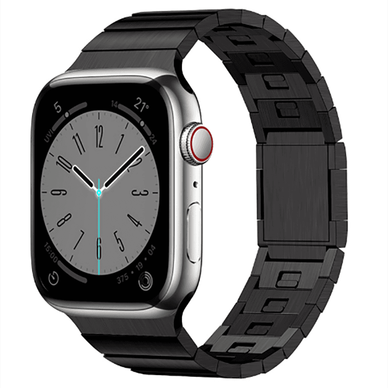 Biaodaige Watch Band Apple Compatibility Made Of Steel QuickRelease Magnetic Clasp[Black]