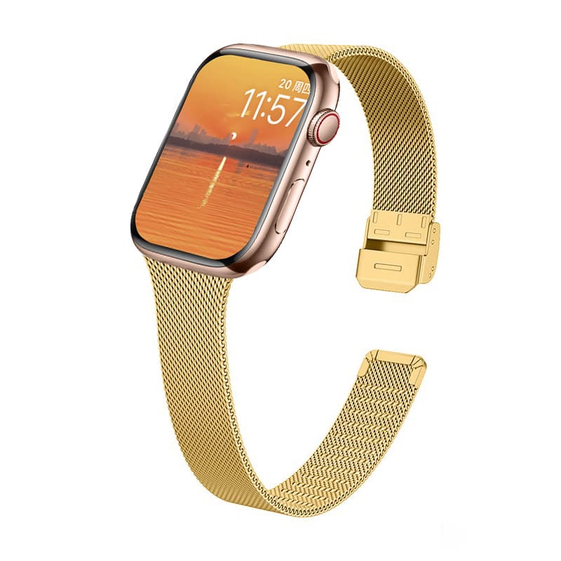 IBOANN Strap Apple Compatibility Metal 198mm Gold