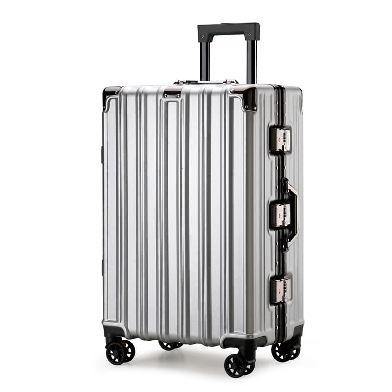 Shouldcat ABS+PC Trolley Bag 20 Inch, 24 Inch, 26 Inch, 22 Inch, 28 Inch Multicolor Silver Gray