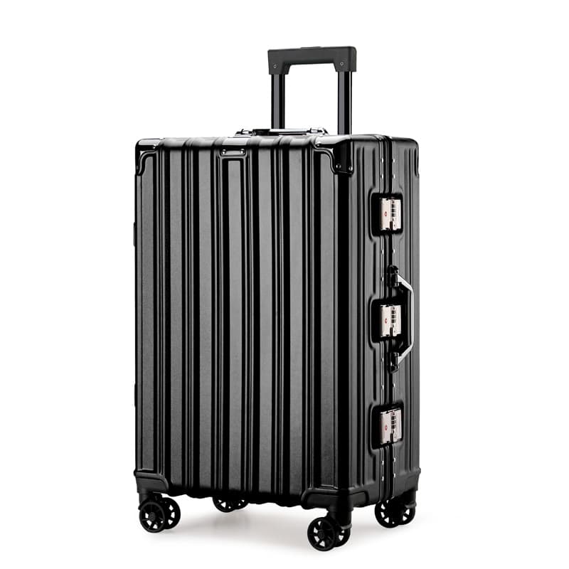 Shouldcat ABS+PC Trolley Bag 20 Inch, 24 Inch, 26 Inch, 22 Inch, 28 Inch Multicolor Obsidian Black