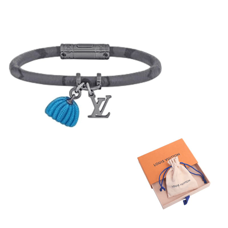 LOUIS VUITTON Kusama Yayoi Collaboration Metal Bracelets Blue Blue
