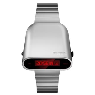 IB BENLYDESIGN S10801S1 Electronic Movement Stainless Steel Strap Watch Red Watch Dial Waterproof