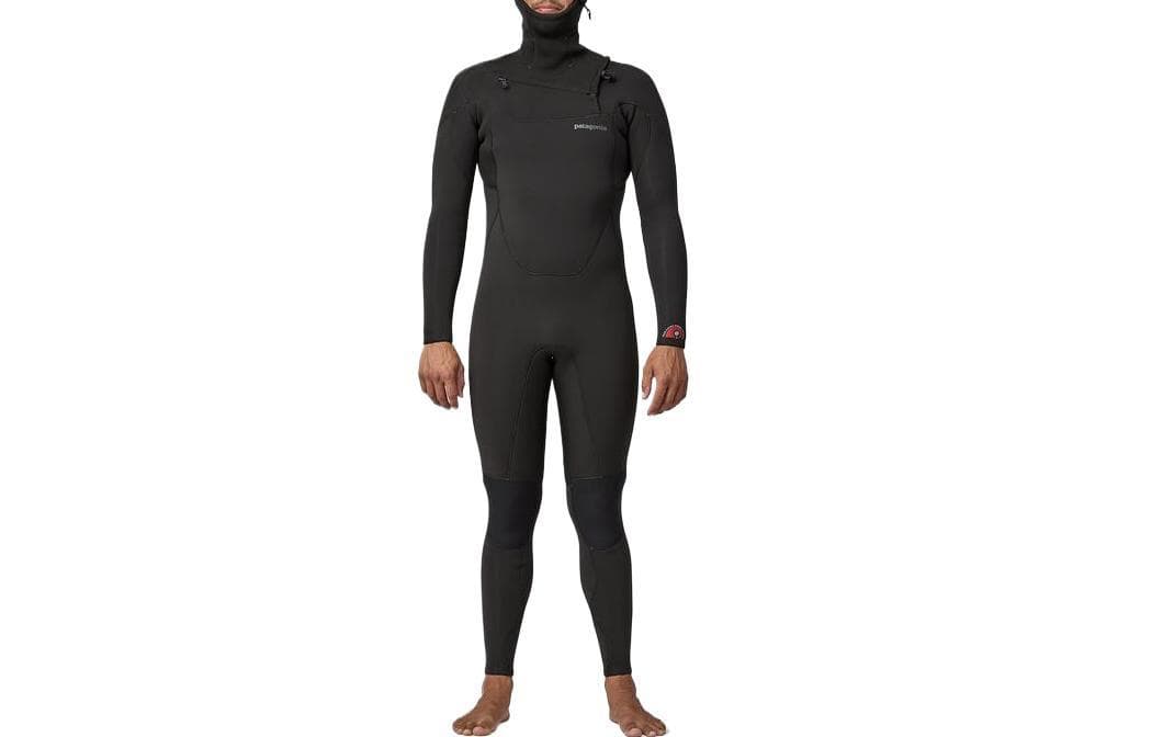 Patagonia Yulex Regulator Front Zip Hooded Full Suit Diving Wetsuit Black