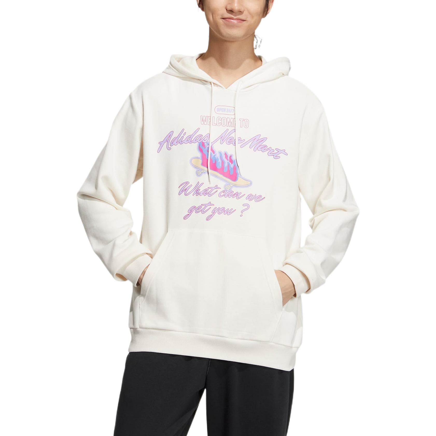 Adidas Sweatshirt Pink White