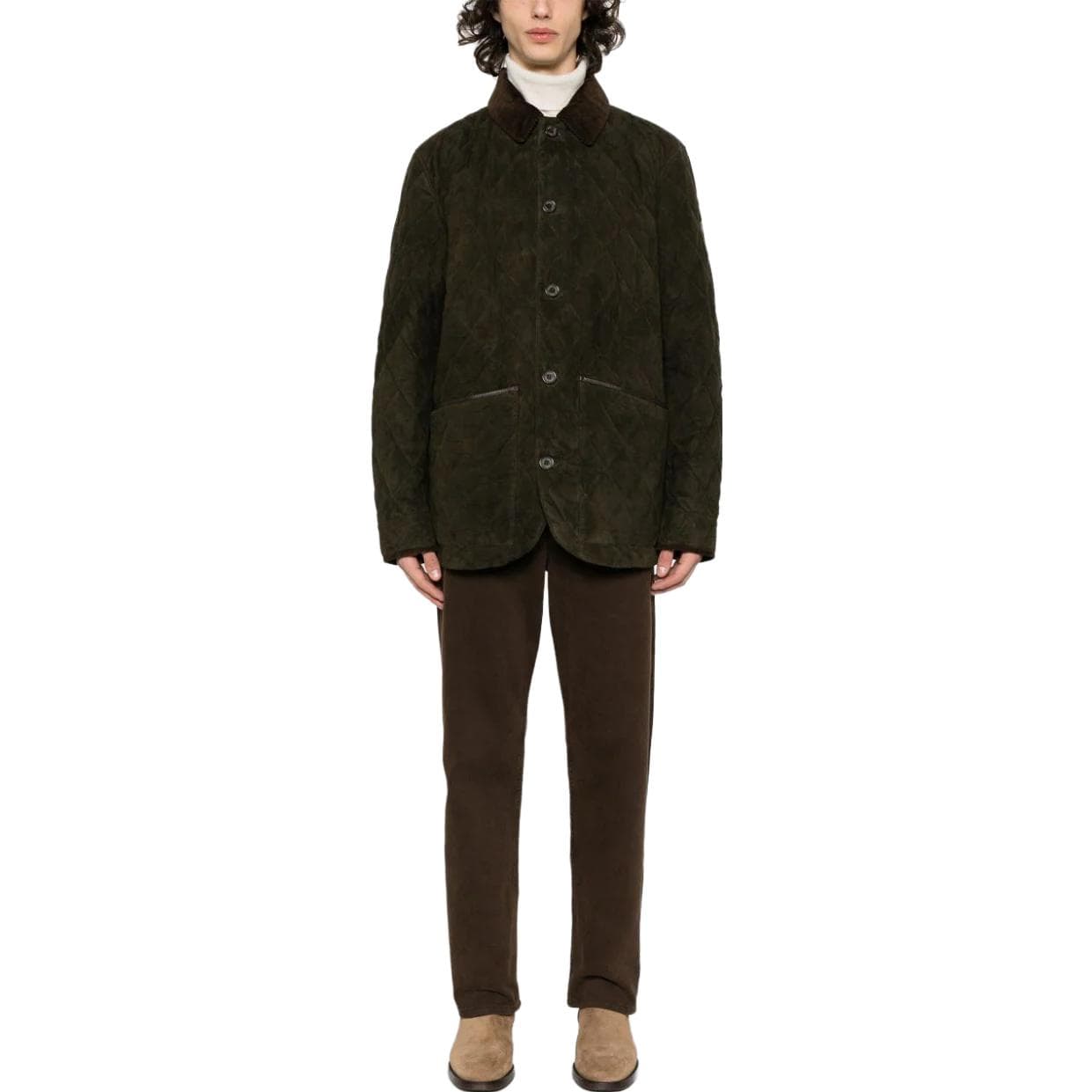 Polo Ralph Lauren Quilted Suede Jacket