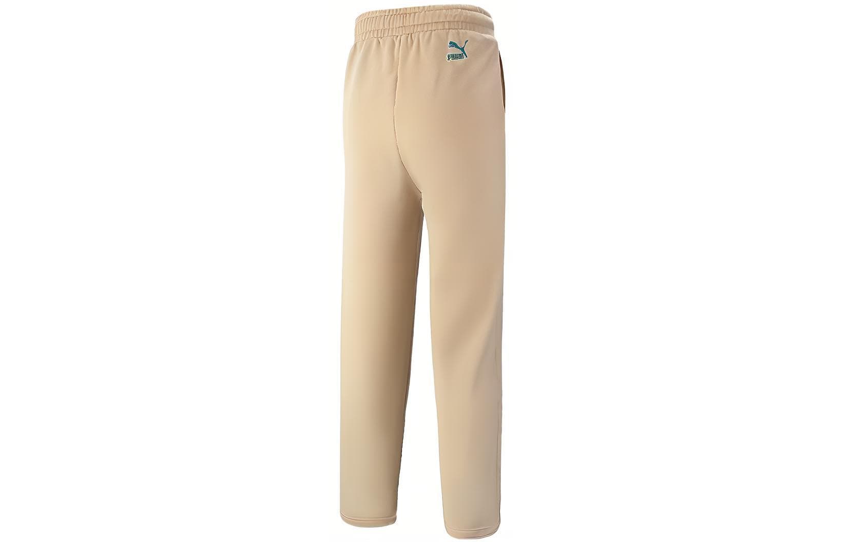 PUMA Knitted Sweatpants Khaki Moderate Straight Fit