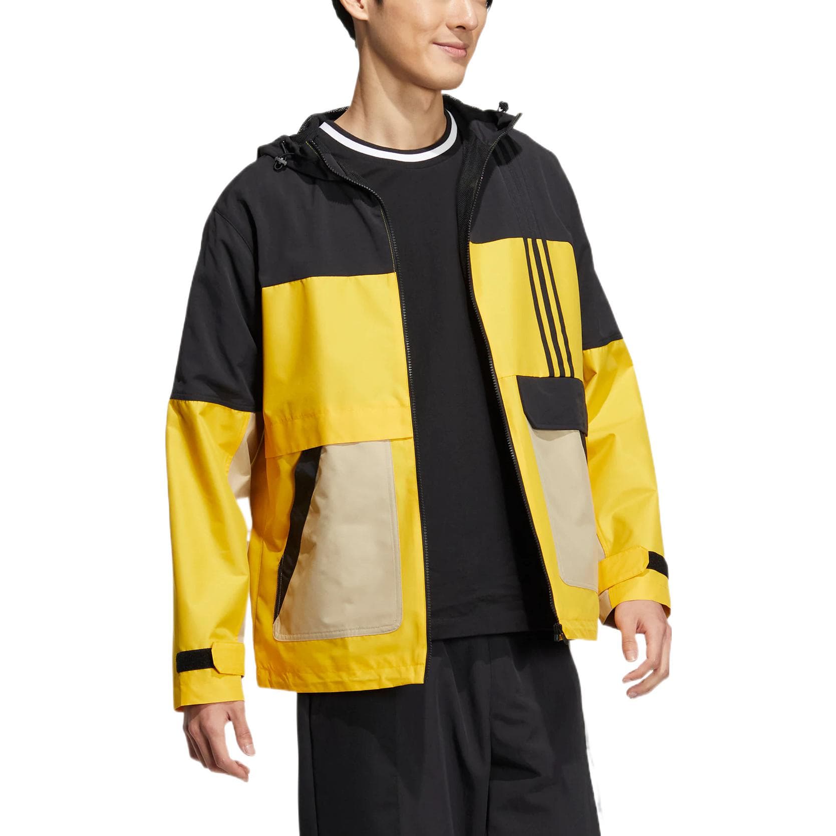 Adidas Neo Jackets Multicolor Hooded (Nondetachable) Moderate Straight Fit