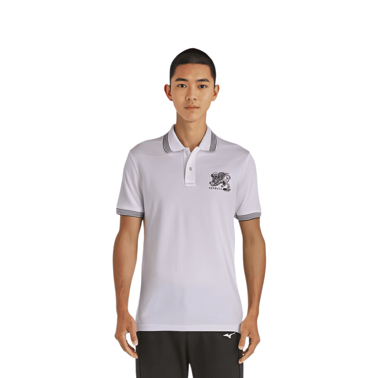 DIESEL Polo Shirts White Polo Collar Moderate Straight Fit