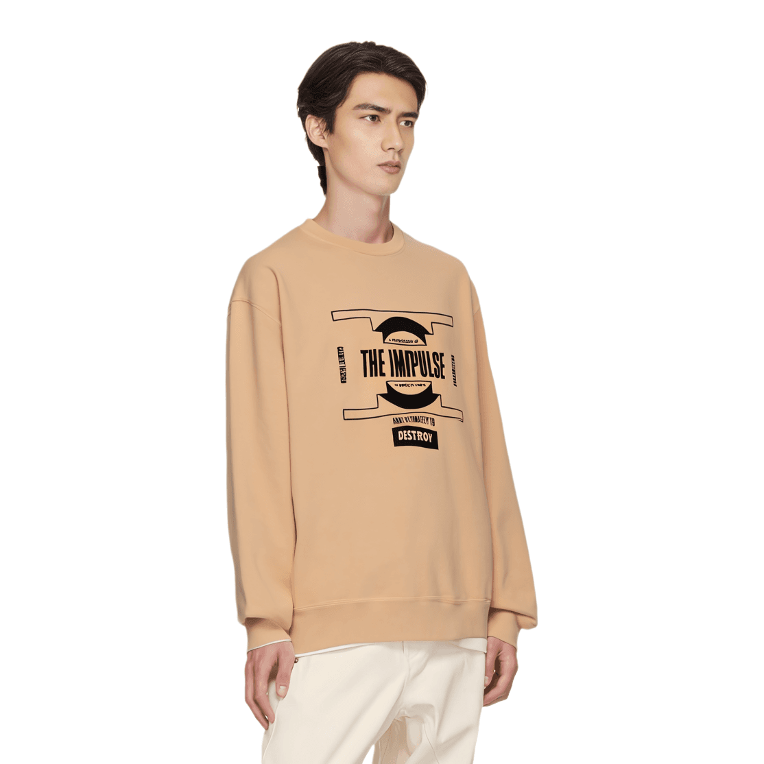 Cav Empt Sweatshirts Brown Crew Neck Moderate Heavyweight
