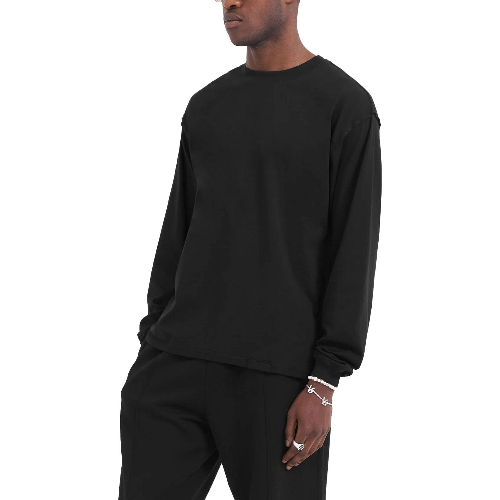 REPRESENT TShirts Black Crew Neck Moderate Straight Fit