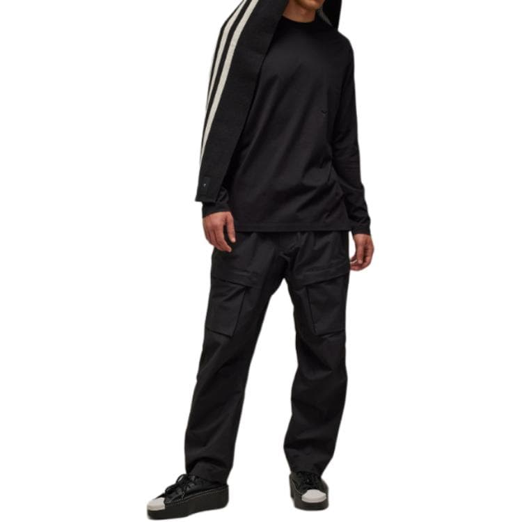 Y3 LogoPrinted LongSleeved TShirt
