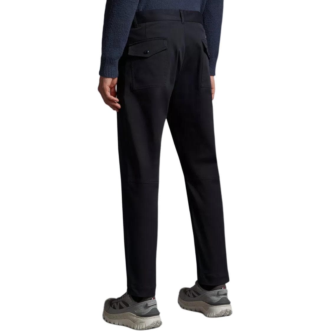Moncler Cotton Trousers Marine Blue