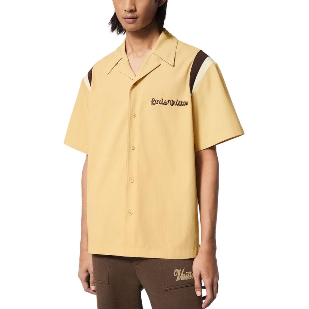 LOUIS VUITTON By Tyler The Creator Embroidered Short Sleeved Cotton Bowling Shirt