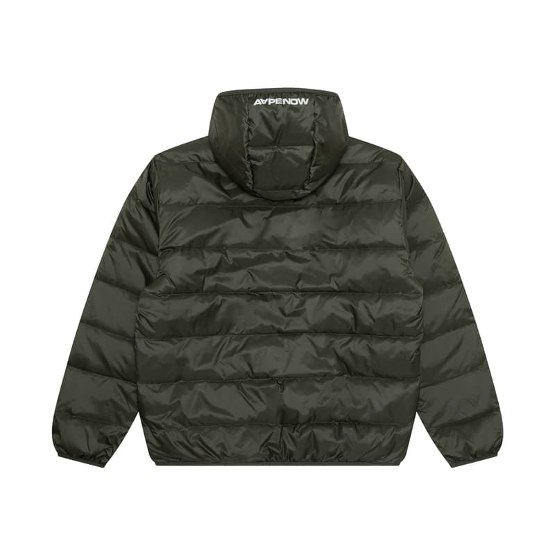 Aape By *A Bathing APE® Mooonface Logo Hooded Down Jacket