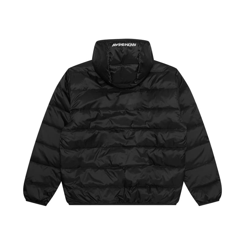 Aape By *A Bathing APE® Mooonface Logo Hooded Down Jacket